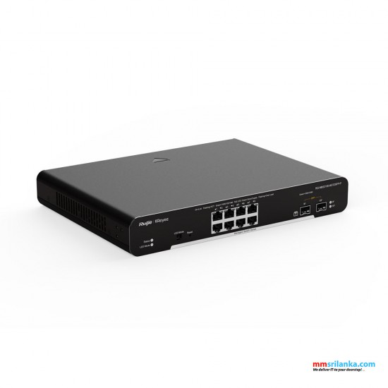 RUIJIE RG-NBS3100-8GT2SFP-P, 10-Port Gigabit Layer 2 Cloud Managed PoE Switch (3Y)